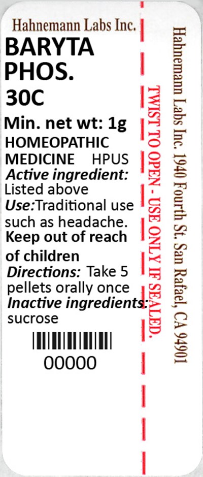 Baryta Phosphorica 30C 1g - Baryta Phosphorica 30C 1g 